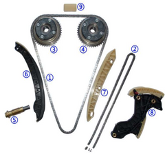 MERCEDES-BENZ Timing Chain Kit A0009932176 A0009932076 A2710500611 A2710300963 A2710521016 A2710521116 A2710520416