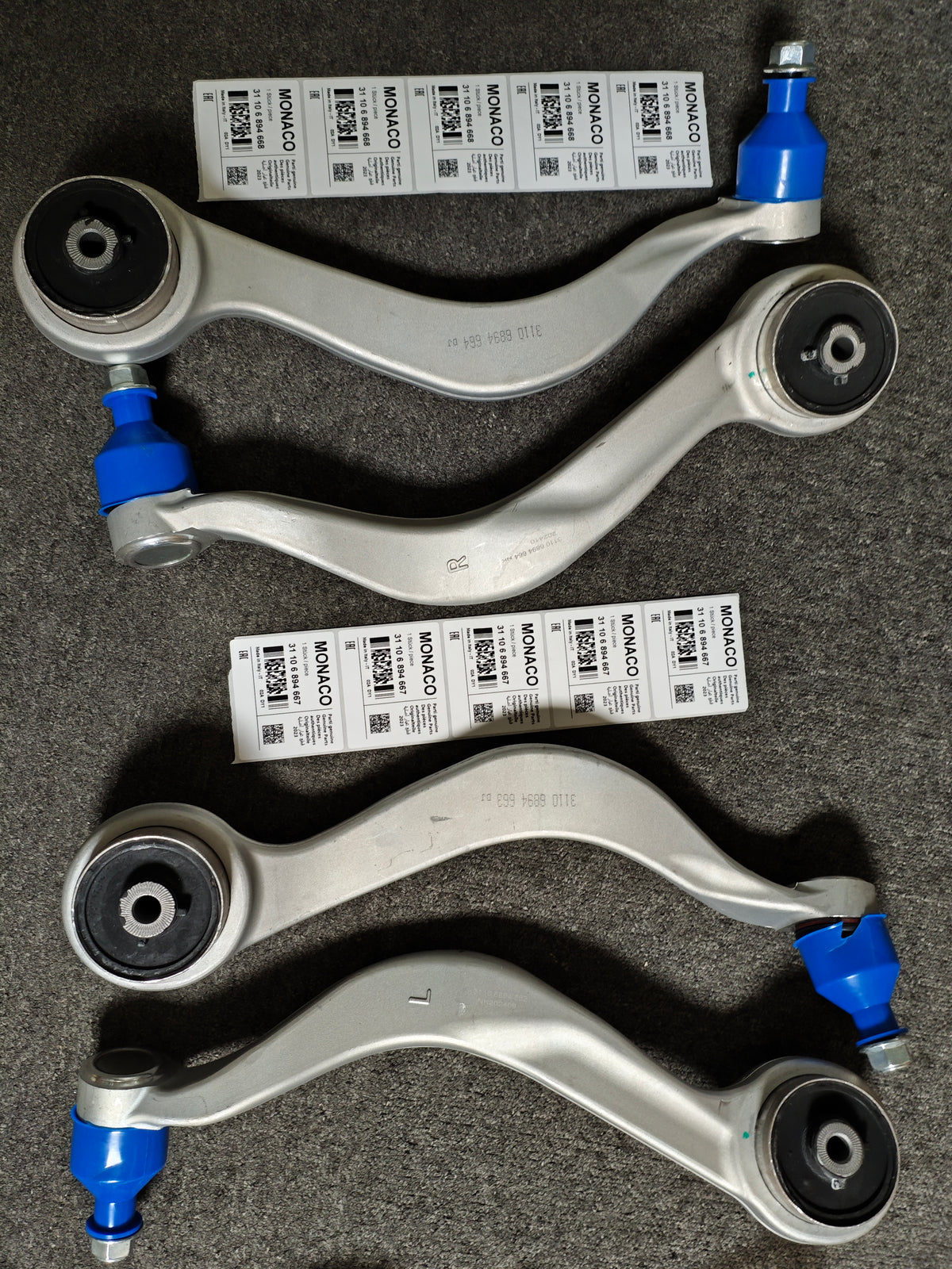 BMW Control Arm 31106894667=Front Left  and   31106894668=Front  Right