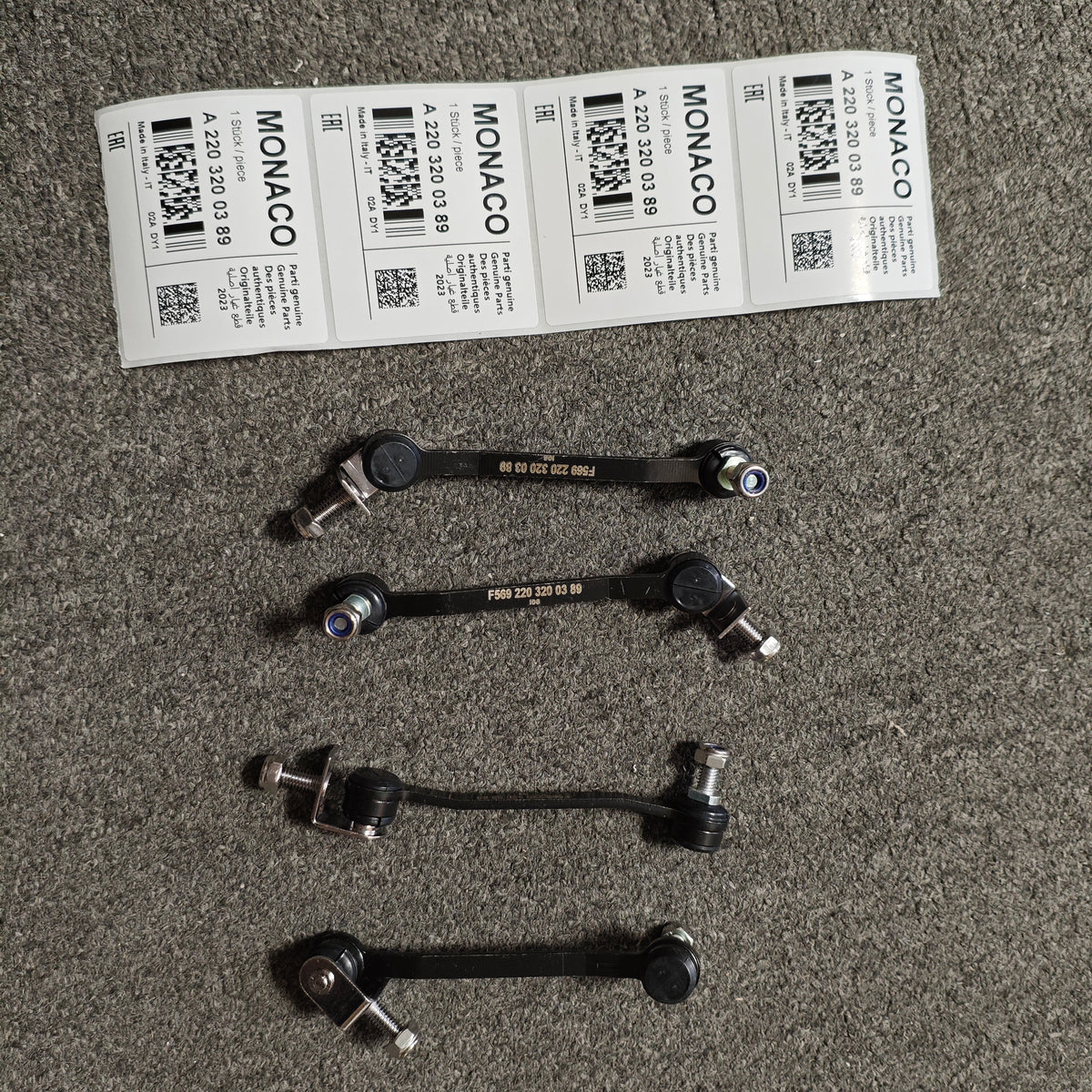 MERCEDES-BENZ   Suspension Height Sensor Adjustment Lever  Stabilizer Link   A2203200389   Front